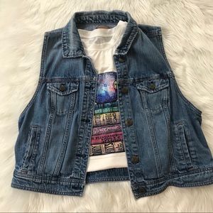 American Eagle Outfitters Denim Vest